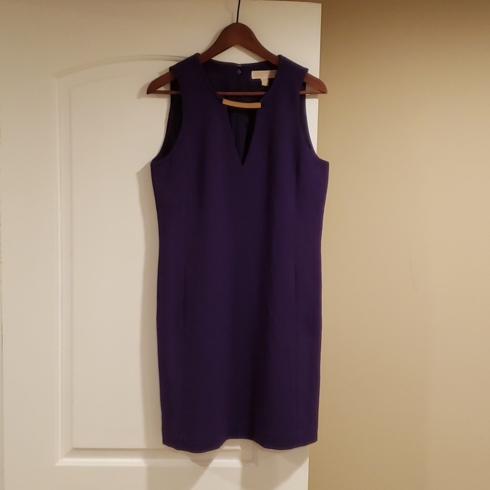 Michael Kors Purple Dress w/Gold Plate